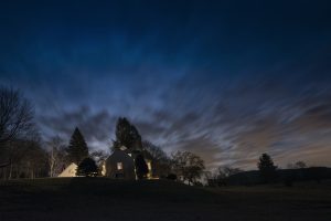 "Full Moon, New Hampshire" archival pigment color photograph